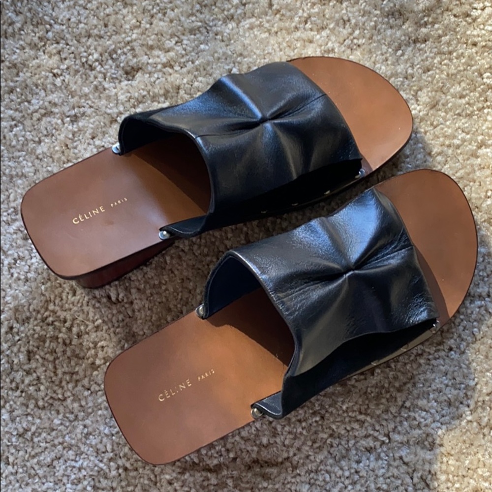 Celine Ruffle Mule